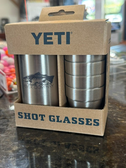 Yeti Shot Glass, Logo