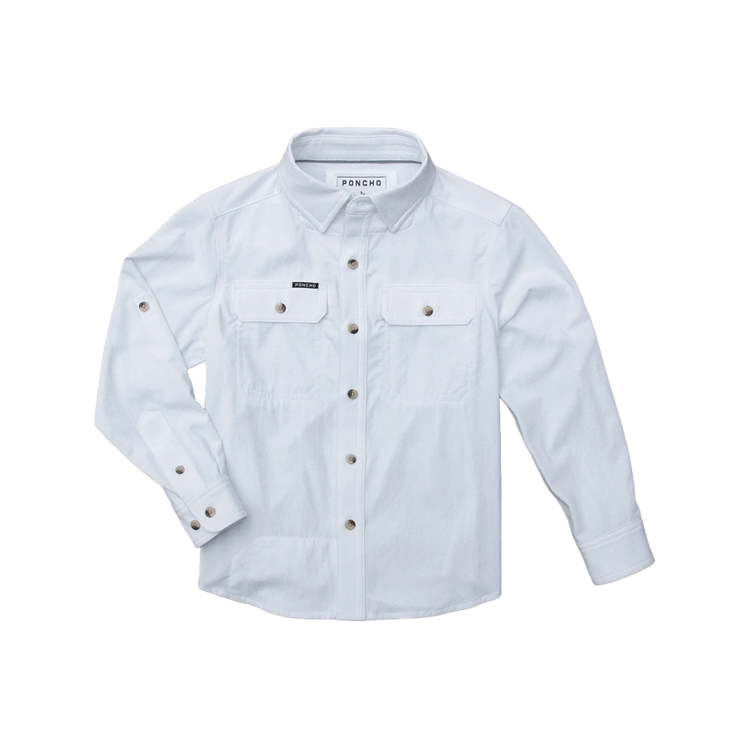 Poncho The Great White Long Sleeve 3T / Kids