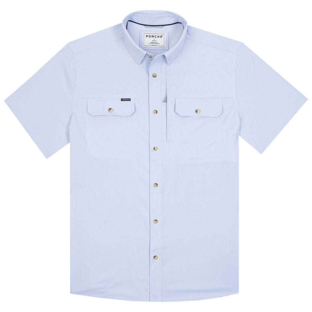 Poncho The Anchoa Blue Microcheck Image 01