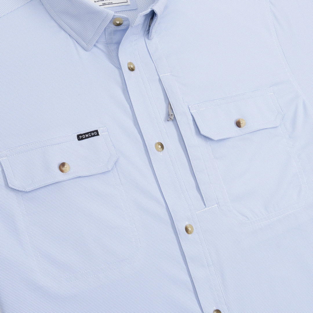 Poncho The Anchoa Blue Microcheck Image 03