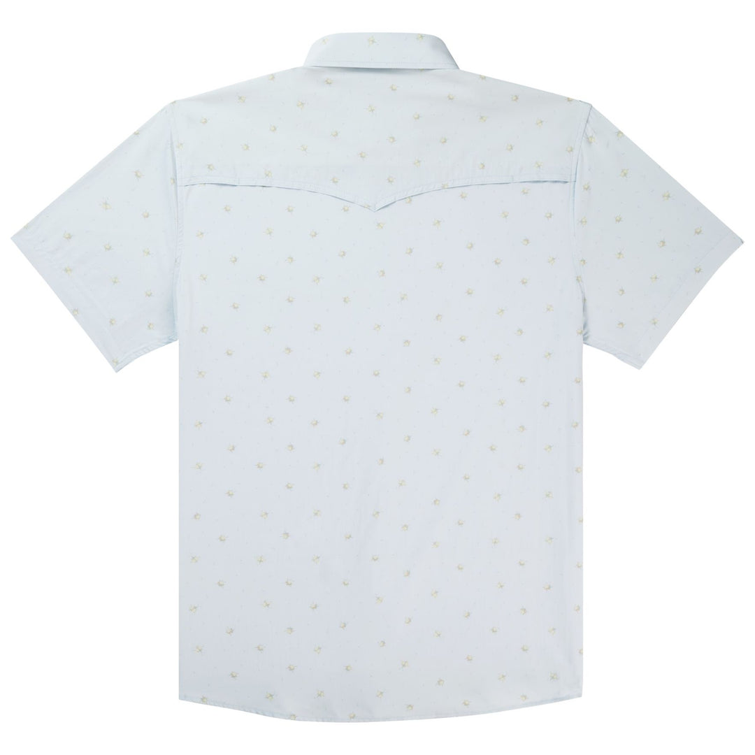 Poncho The Bonito Light blue rose print Image 02