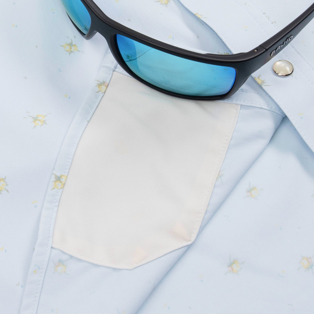 Poncho The Bonito Light blue rose print Image 06