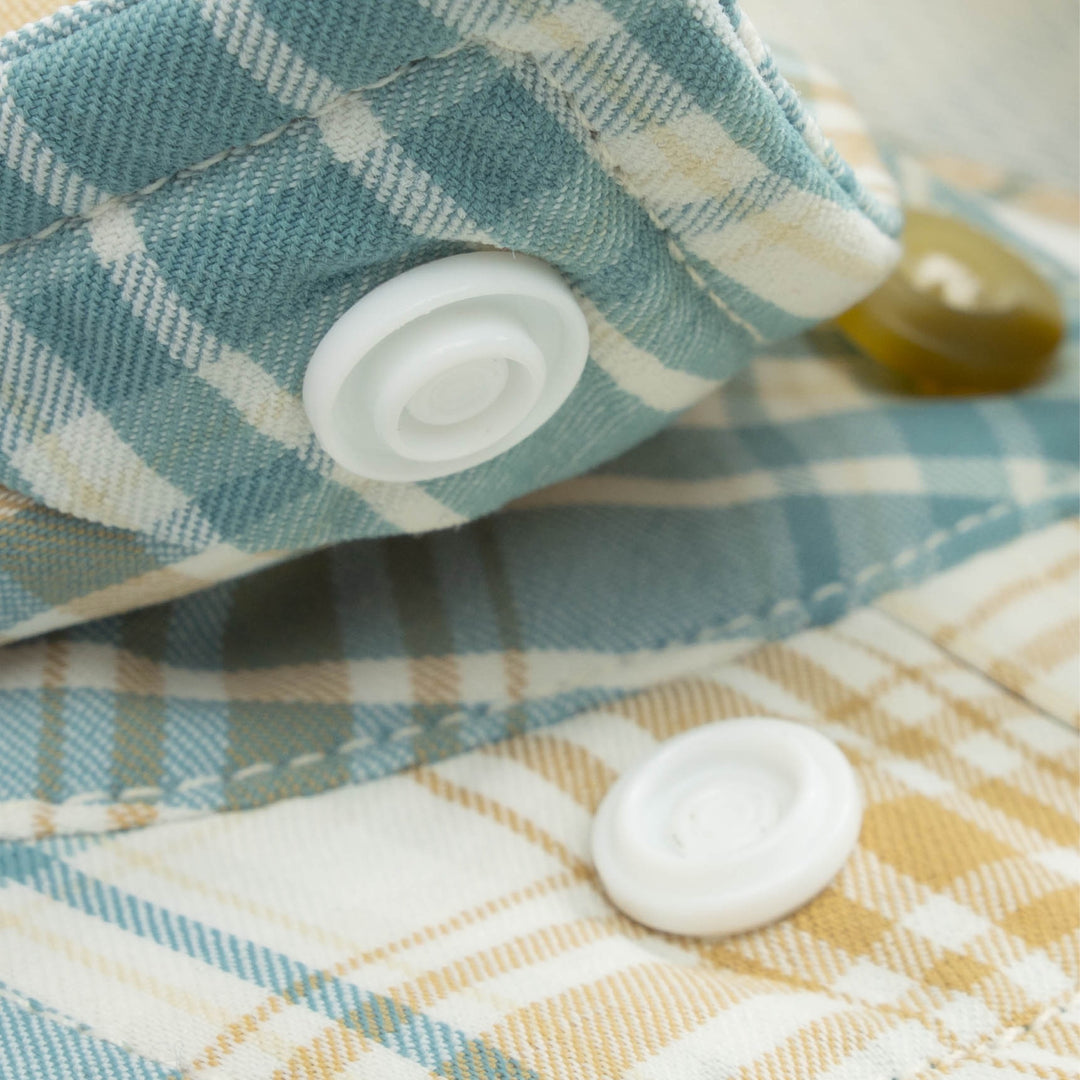 Poncho The Nervous Water Brown and Green Plaid Image 04