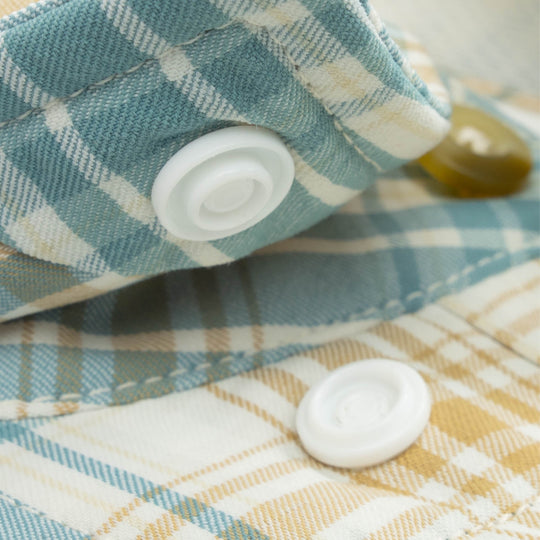 Poncho The Nervous Water Brown and Green Plaid Image 04