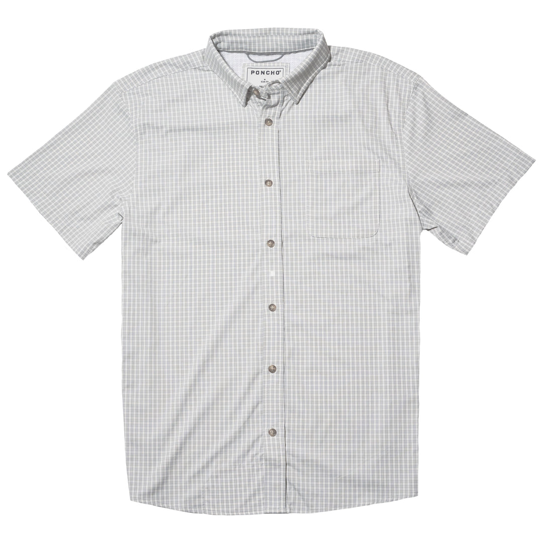 Poncho The Ozona Grey and White Plaid Image 01