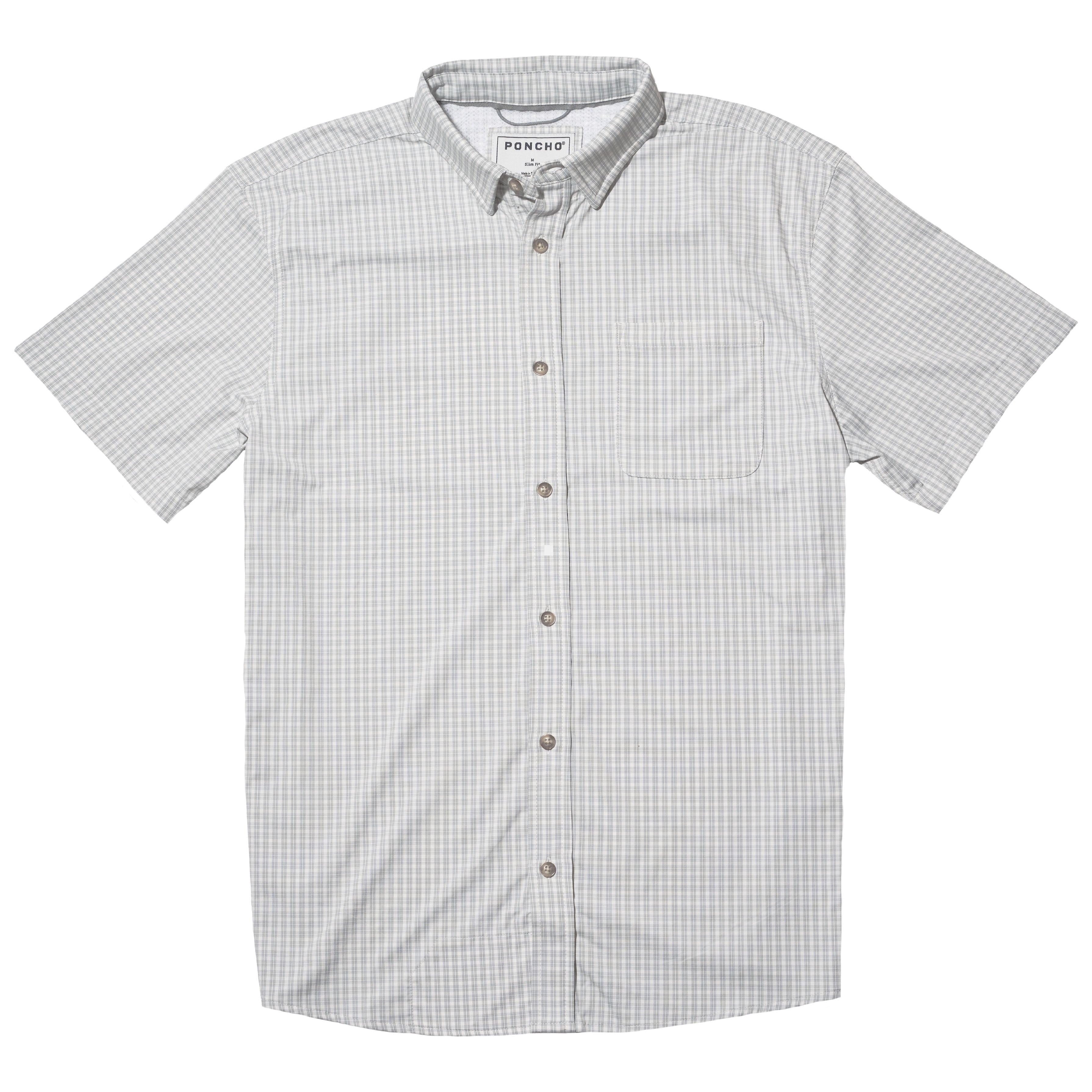 Poncho The Ozona Grey and White Plaid Image 01