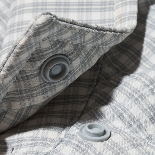 Poncho The Ozona Grey and White Plaid Image 03