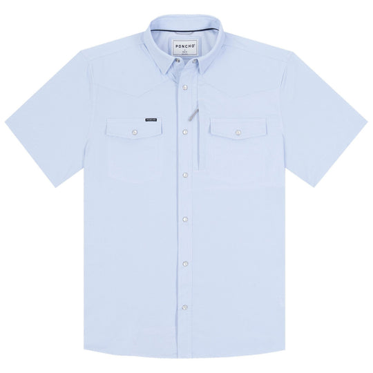 Poncho The Padre Blue Microcheck Image 01