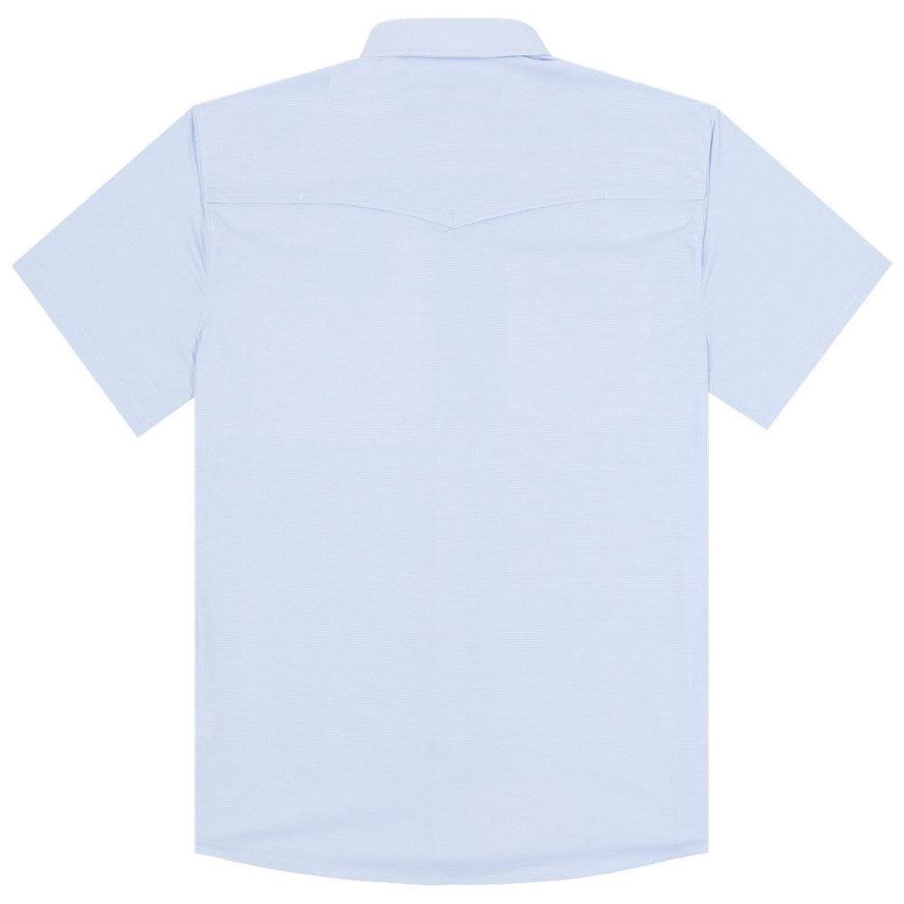 Poncho The Padre Blue Microcheck Image 02