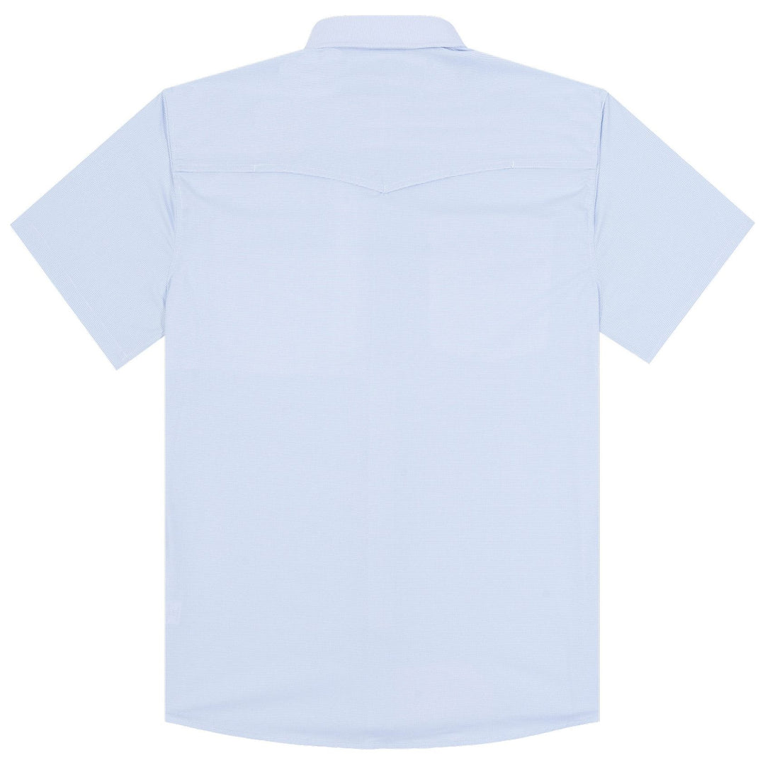 Poncho The Padre Blue Microcheck Image 02