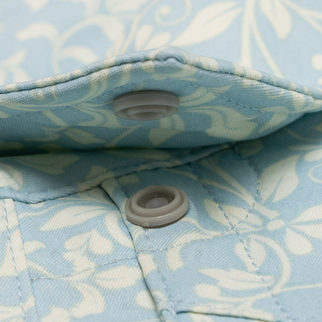 Poncho The Pinos Altos Blue Western Flower Print Image 03