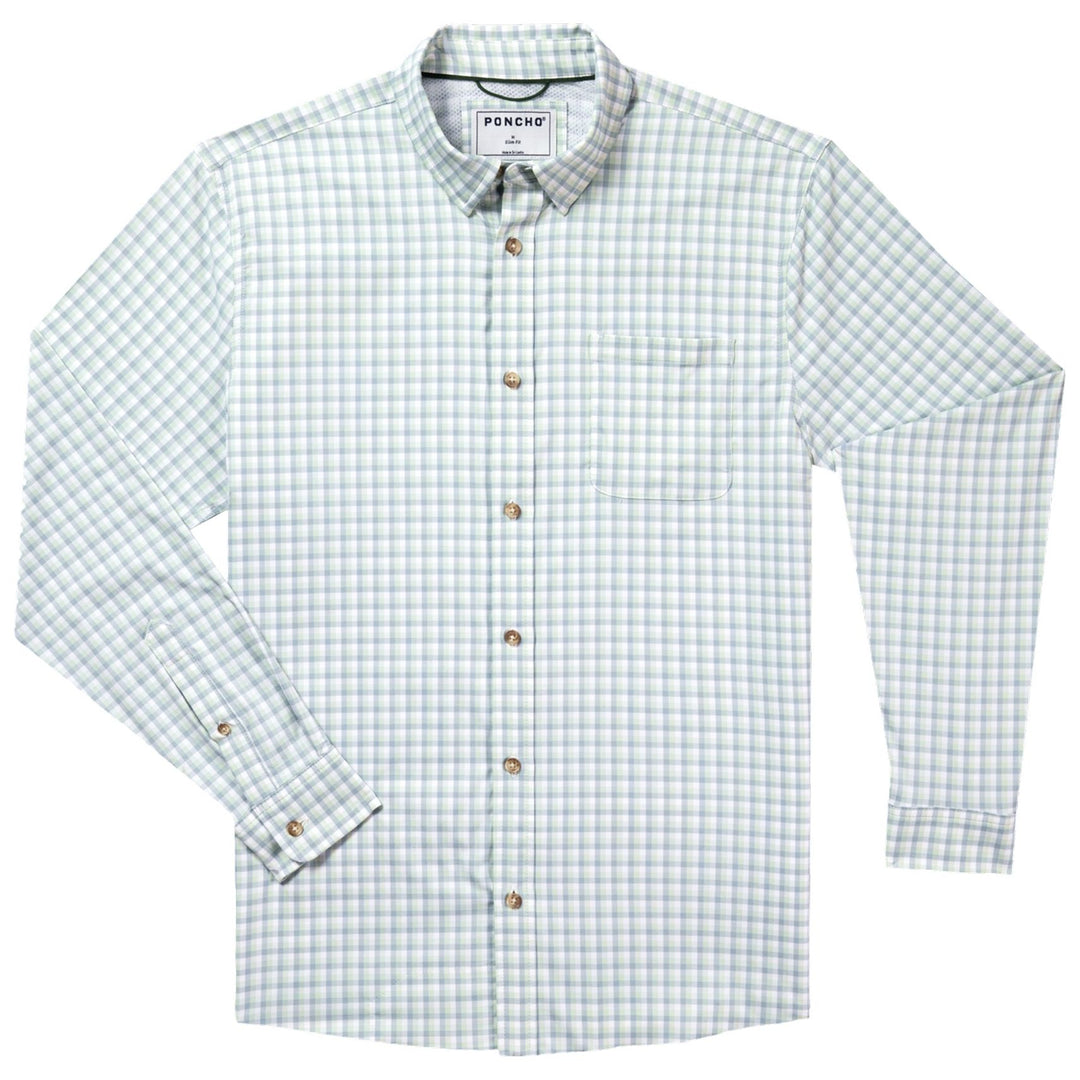 Poncho The Skipjack Green Plaid Image 01