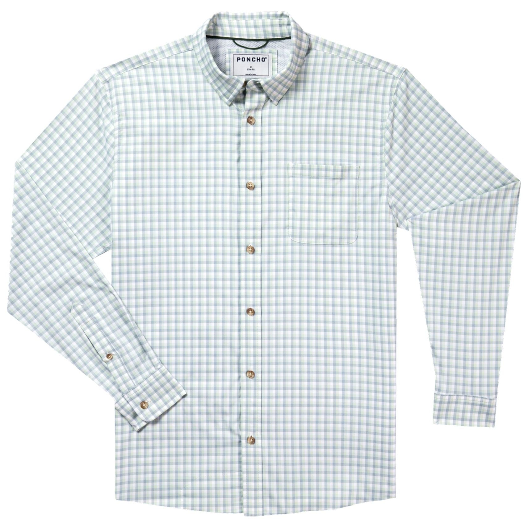 Poncho The Skipjack Green Plaid Image 01