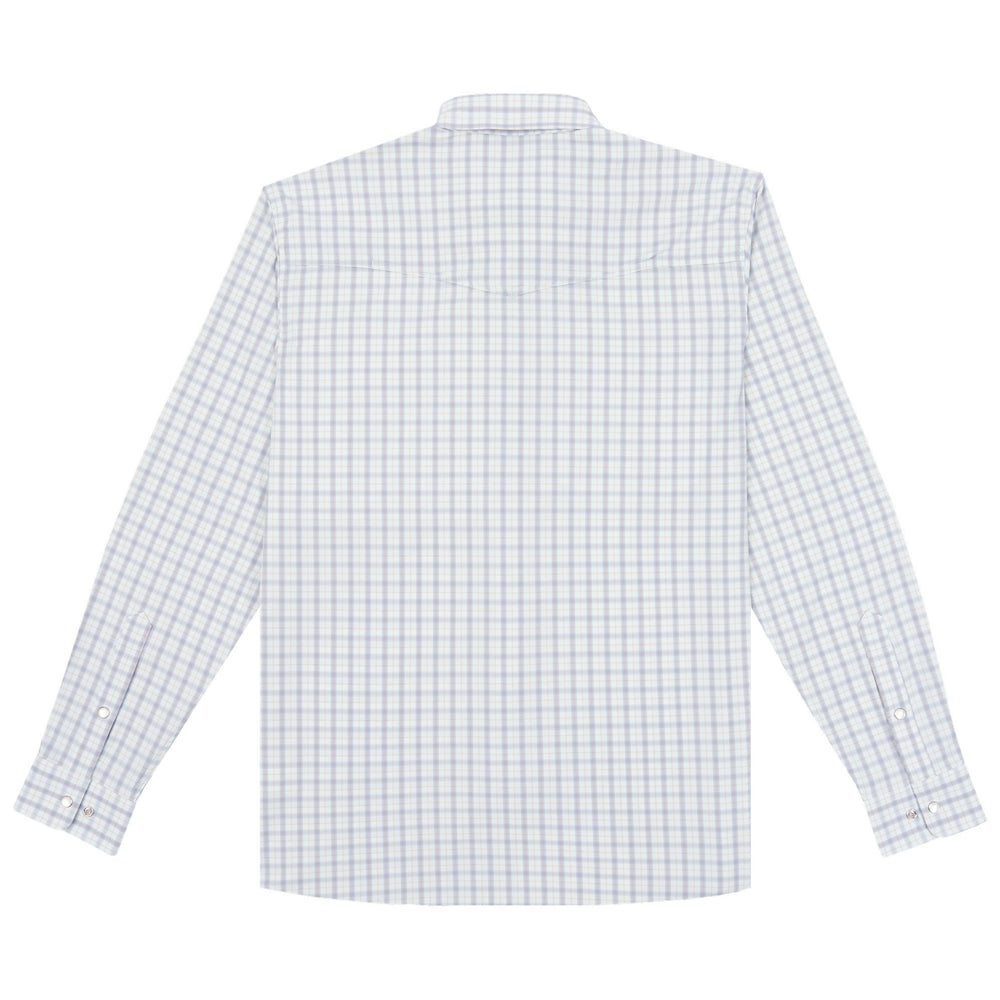 Poncho The Soda Butte Light Blue and Red Clay Plaid Image 02